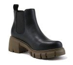 Colorful Women's Mid Heel Chelsea Ankle Booties