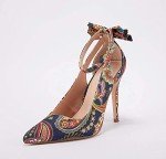 Multicolor Bow D'Orsay High Heel Pumps