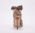 Multicolor Bow D'Orsay High Heel Pumps