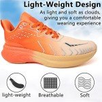 Men's Lightweight Breathable Orange Sneakers size 11
