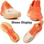 Men's Lightweight Breathable Orange Sneakers size 11