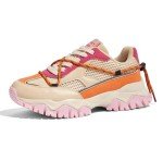Colorful Women's Platform Sneakers - Retro Style