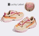 Colorful Women's Platform Sneakers - Retro Style