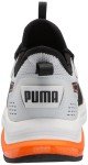 PUMA Men's Amplifier Sneaker in Light Gray/Orange