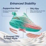 Mint Green/Pink Women's Colorful Walking Sneakers