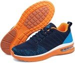 Men's Mishansha Air Cushion Running Sneakers - Safety Orange