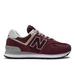 Burgundy/White New Balance Women's 574 Sneakers