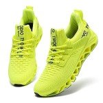 Fluorescent Green Women's Athletic Sport Sneakers
