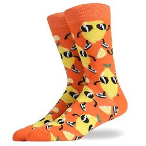 KoolHour Men's Fun Patterned Lemon Socks
