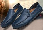 Men's Blue Casual Slip-On Driving Shoes