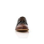 Floral Lace-Up Oxford Shoes for Men - Orchid Brown
