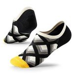 Colorful No Show Socks with Non-Slip Grip - 5 Pairs