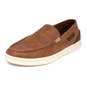 Nautica Men's Lightweight Brown Slip-On Loafers