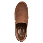 Nautica Men's Lightweight Brown Slip-On Loafers