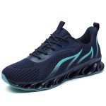 Men's Blue Breathable Running Sneakers Size 8.5