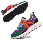 Colorful Leopard Print Platform Sneakers for Women