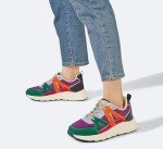 Colorful Leopard Print Platform Sneakers for Women
