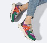 Colorful Leopard Print Platform Sneakers for Women