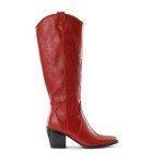 Colorful Cowboy Boots for Women - Red Embroidered