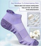 Colorful Thick Cushioned Ankle Running Socks - 5 Pairs