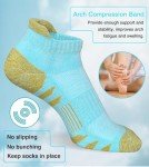 Colorful Thick Cushioned Ankle Running Socks - 5 Pairs