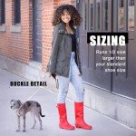 NORTY Women's Colorful Monet Print Rain Boots