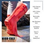 NORTY Women's Colorful Monet Print Rain Boots