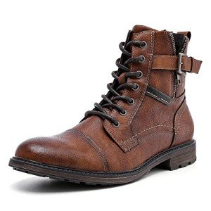 Colorful Lace-Up Oxford Boots for Men