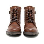 Colorful Lace-Up Oxford Boots for Men