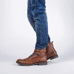 Colorful Lace-Up Oxford Boots for Men