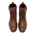 Colorful Lace-Up Oxford Boots for Men