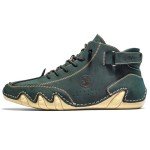 Colorful Handmade Leather Casual Sneakers for Men