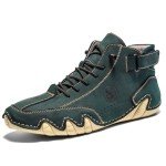 Colorful Handmade Leather Casual Sneakers for Men