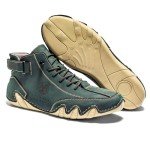 Colorful Handmade Leather Casual Sneakers for Men