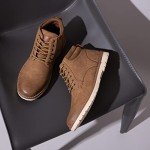 VOSTEY Men's Casual Winter Boots - Yellow Brown