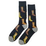 Colorful Cowboy Boot Dress Socks for Men