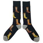 Colorful Cowboy Boot Dress Socks for Men