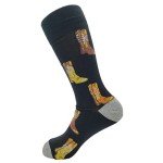 Colorful Cowboy Boot Dress Socks for Men