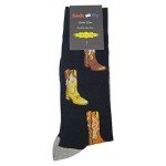 Colorful Cowboy Boot Dress Socks for Men