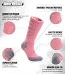 Colorful Merino Wool Thermal Hiking Socks - 5 Pairs
