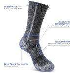 Colorful Cushioned Crew Socks for Active Men