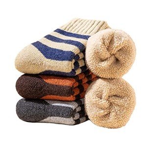 Cozy 3-Pack Men's Thick Wool Winter Socks