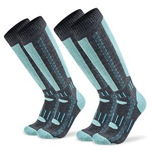 Men's Colorful Thermal Ski & Hiking Socks - 2 Pack