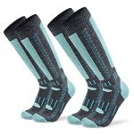 Men's Colorful Thermal Ski & Hiking Socks - 2 Pack
