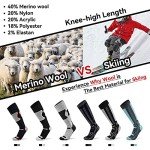 Men's Colorful Thermal Ski & Hiking Socks - 2 Pack