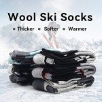 Men's Colorful Thermal Ski & Hiking Socks - 2 Pack