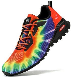 Colorful Lightweight Men's Fashion Sneakers - Rainbow 9