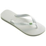 Havaianas Men's Brasil Logo White Flip Flops