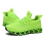 Men's Fluorescent Green Slip-On Sport Sneakers