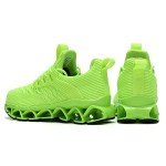 Men's Fluorescent Green Slip-On Sport Sneakers
